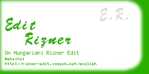 edit rizner business card